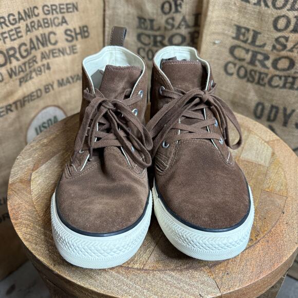 Converse Brown Genuine Suede Berkshire Sneaker Chuck Taylor Shoes Mens 11 - Picture 3 of 8